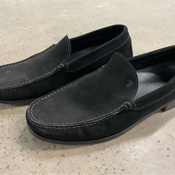 Tods Mens Suede Loafers - Picture 10 of 11
